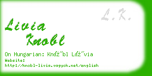 livia knobl business card